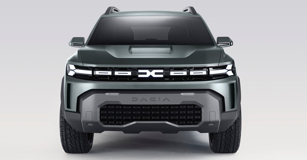 Diseño frontal del nuevo Dacia Bigster