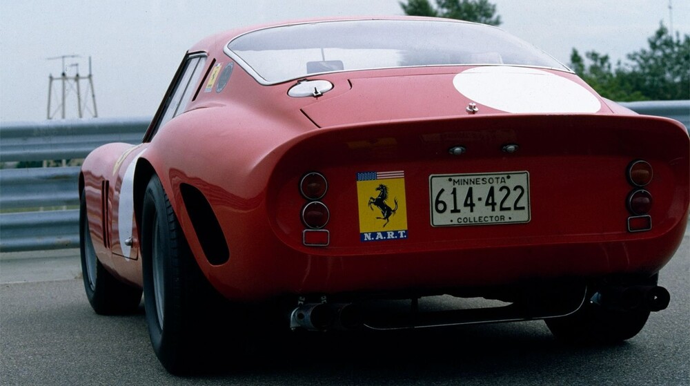 Ferrari 250 GTO desde su parte trasera en Estados Unidos