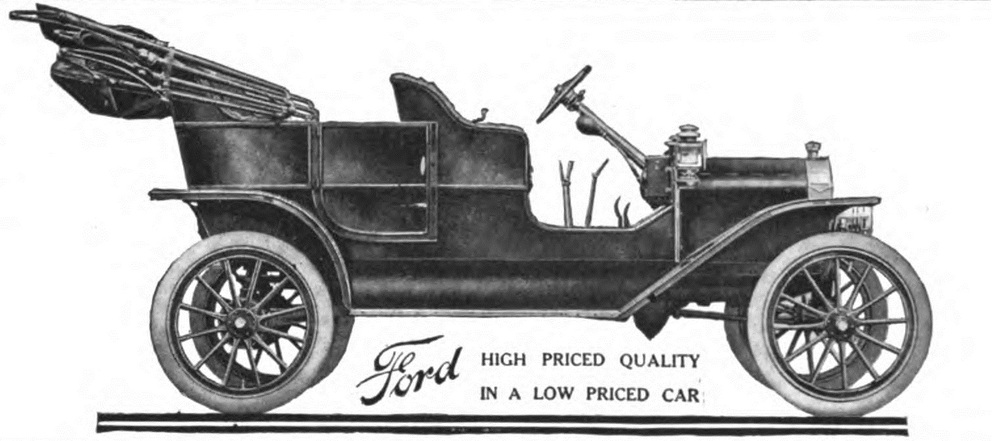 Folleto de venta del Ford T de Henry Ford