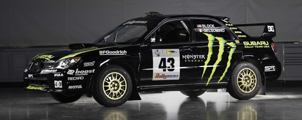 Subaru Impreza WRX STi modificado para los primeros Rallyes que corrió Ken Block