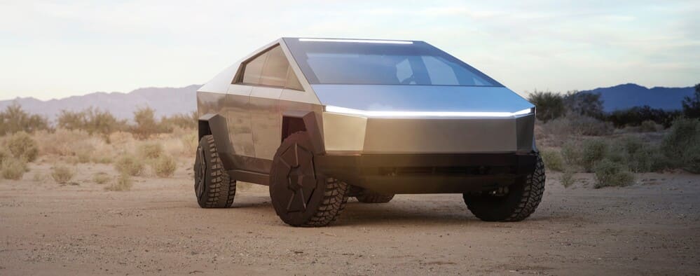 El Tesla Cybertruck es el nuevo pick-up de Tesla presentado en el año 2019 con un diseño muy futurista
